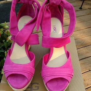 Ugg hot pink Lucy Wedges!